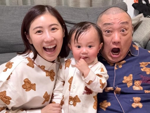 「右の男の子かわいすぎるwww」西野未姫、“お揃い”家族ショットに「この家族大好き」「幸せだねぇ」