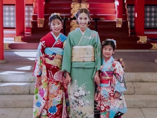 大迫勇也の美人妻、娘の顔出し七五三ショット公開「こんなにおおきくなったんですね」「綺麗で可愛く豪華」