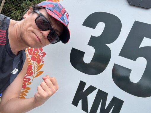 「EIKO！GO！！」ホノルルマラソン完走の狩野英孝、JALから粋な計らい受ける「すごい」「めっちゃいい」