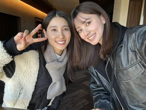 「かわいいママコンビ」土屋太鳳、朝比奈彩とのツーショット公開！ 「二人ともすっぴんでも綺麗」