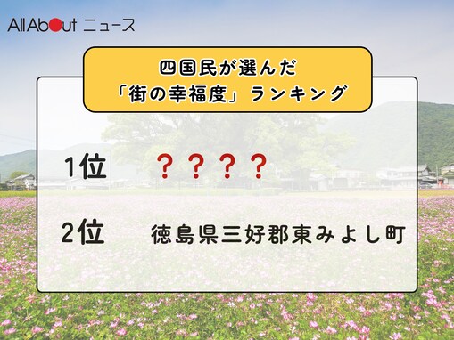 【2025年版】四国民が選んだ「街の幸福度（自治体）」ランキング！ 2位「徳島県三好郡東みよし町」、1位は？