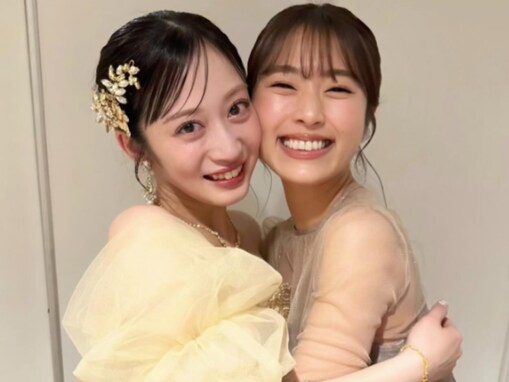 「バブくなるの好き〜」渋谷凪咲、NMB48卒業メンバーとの密着ツーショットを公開！ 「大好きな2人」