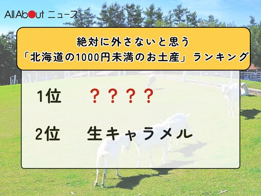 絶対に外さないと思う「北海道の1000円未満のお土産」ランキング！ 2位「生キャラメル（花畑牧場）」を抑えた1位は？【2025年調査】