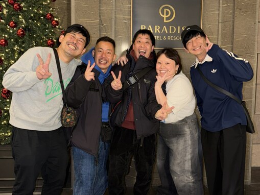 「すごいメンツ」渡辺直美、韓国で人気芸人らと新年会ショット「向井くんってどこのグループにもいるな」