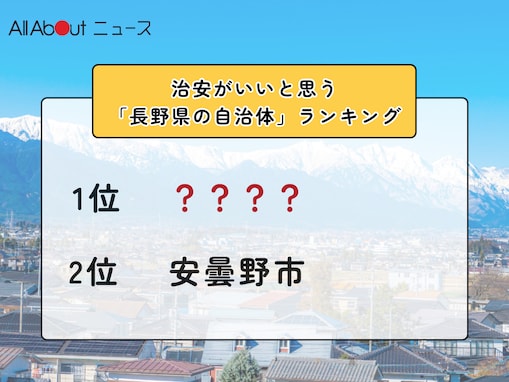 治安がいいと思う「長野県の自治体」ランキング！ 2位「安曇野市」を抑えた1位は？【2025年調査】