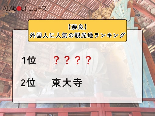 【奈良】外国人に人気の観光地ランキング！ 2位「東大寺」、1位は？