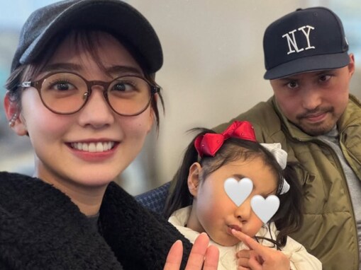おのののか、イケメン夫＆娘との顔出し家族ショット公開「可愛い」「いつみてもきれいなオデコしてます」