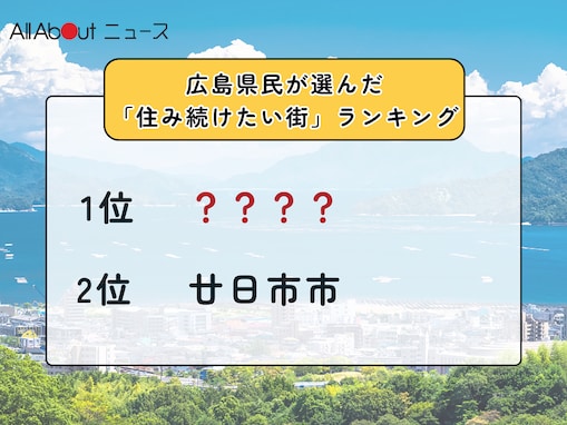 広島県民が選んだ「住み続けたい街（自治体）」ランキング！ 2位「廿日市市」、1位は？