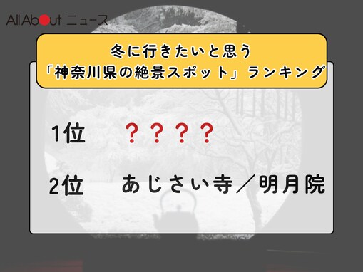 冬に行きたいと思う「神奈川県の絶景スポット」ランキング！ 2位「あじさい寺／明月院」を抑えた1位は？【2026年調査】