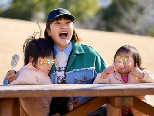 「成長を感じました」柳原可奈子、娘2人と公園で遊ぶ姿に「立派なお母さん」「姉妹愛を感じます」の声