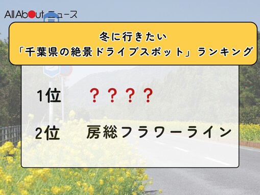 冬に行きたい「千葉県の絶景ドライブスポット」ランキング！ 2位「房総フラワーライン」を抑えた1位は？【2025年調査】