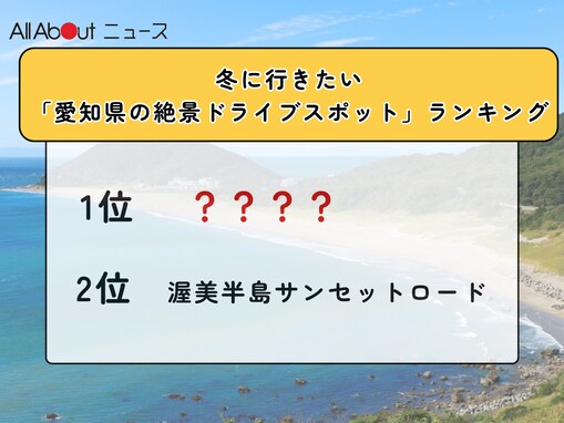 冬に行きたい「愛知県の絶景ドライブスポット」ランキング！ 2位「渥美半島サンセットロード」を抑えた1位は？