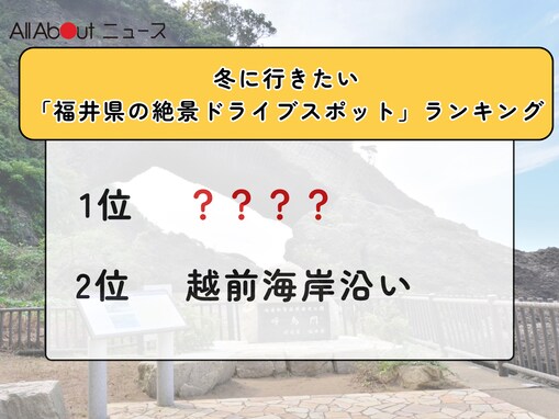 冬に行きたい「福井県の絶景ドライブスポット」ランキング！ 3位「越前海岸沿い」を抑えた同率1位は？【2026年調査】