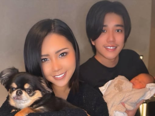 「お顔がそっくり」ギャル系YouTuberの夫、第1子＆愛犬との“初家族写真”公開「世界で1番幸せな家族を目指します」