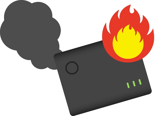 【リコール情報】モバイルバッテリーで過充電により発火の恐れあり。ノジマ「分離式モバイルバッテリー」
