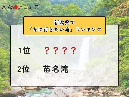 新潟県で「冬に行きたい滝」ランキング！ 2位「苗名滝」を抑えた1位は？【2026年調査】