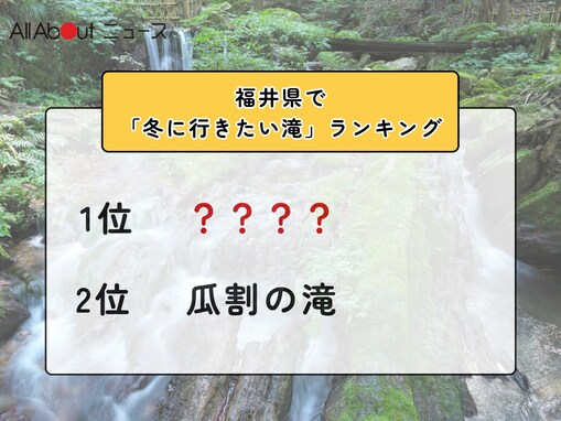 福井県で「冬に行きたい滝」ランキング！ 2位「瓜割の滝」を抑えた1位は？【2026年調査】