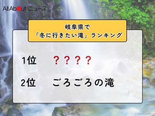 岐阜県で「冬に行きたい滝」ランキング！ 2位「ごろごろの滝」を抑えた1位は？【2026年調査】
