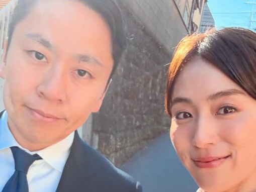 「おしどり夫婦」笹川友里、銀メダリスト夫との仲良しツーショット公開「お着物とってもお似合いです」