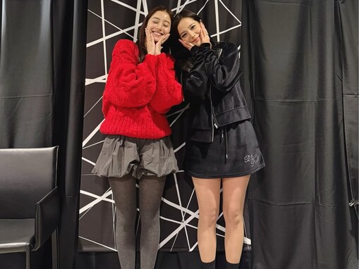 「脚まっすぐで羨ましい」新木優子、美脚際立つ美女とのツーショット公開「眼福すぎる」「天使の共演」