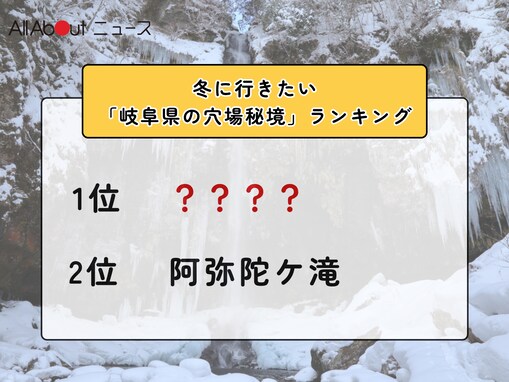 冬に行きたい「岐阜県の穴場秘境」ランキング！ 2位「阿弥陀ケ滝」を抑えた1位は？【2026年調査】