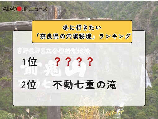 冬に行きたい「奈良県の穴場秘境」ランキング！ 2位「不動七重の滝」を抑えた1位は？【2026年調査】