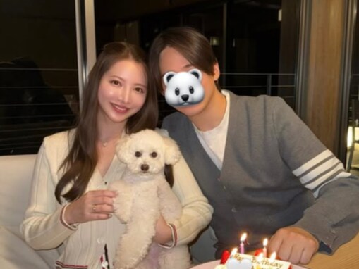 2代目バチェロレッテ、恋人＆愛犬との幸せショット公開「相変わらず美でお似合いなおふたり眼福です」