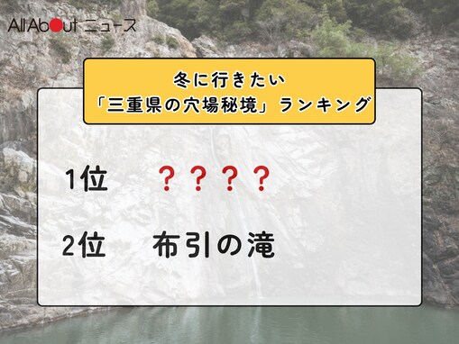 冬に行きたい「三重県の穴場秘境」ランキング！ 2位「布引の滝」を抑えた1位は？【2026年調査】