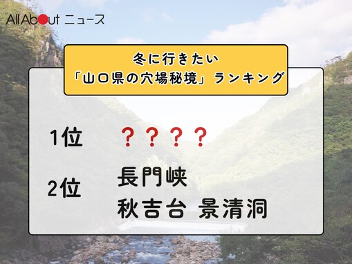 冬に行きたい「山口県の穴場秘境」ランキング！ 同率2位「長門峡」「秋吉台 景清洞」、1位は？【2026年調査】