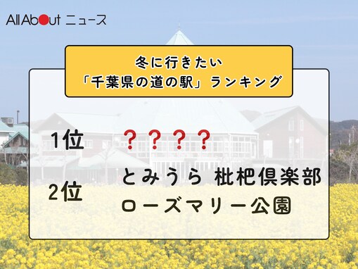冬に行きたい「千葉県の道の駅」ランキング！ 同率2位「とみうら 枇杷倶楽部」「ローズマリー公園」を抑えた1位は？【2026年調査】