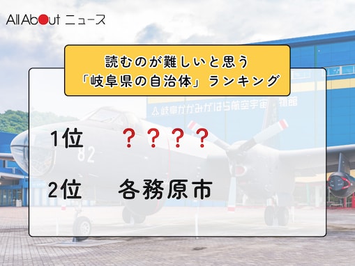 読むのが難しいと思う「岐阜県の自治体」ランキング！ 2位「各務原市」を抑えた1位は？【2026年調査】
