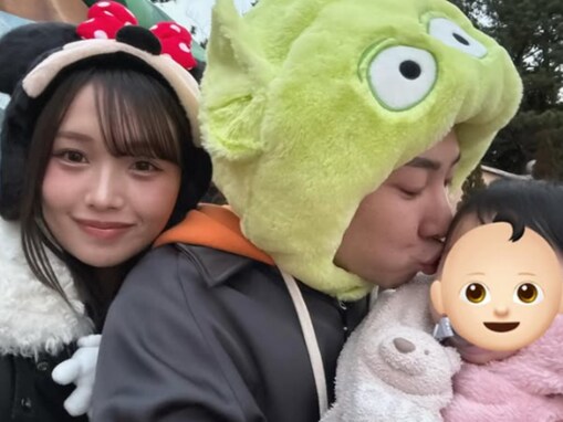 「これが俺の幸せ」元ばんばんざい・るな、娘と初ディズニーへ！ 夫の“のろけ”エピソードも「優男すぎ」