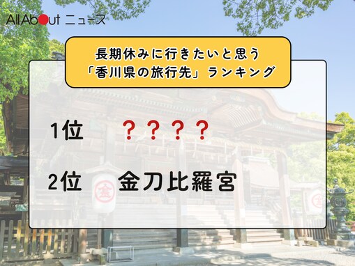 長期休みに行きたいと思う「香川県の旅行先」ランキング！ 2位「金刀比羅宮」を抑えた1位は？【2026年調査】
