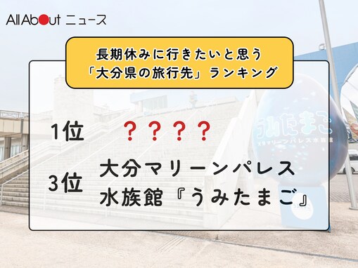 長期休みに行きたいと思う「大分県の旅行先」ランキング！ 3位「大分マリーンパレス水族館『うみたまご』」、同率1位は？