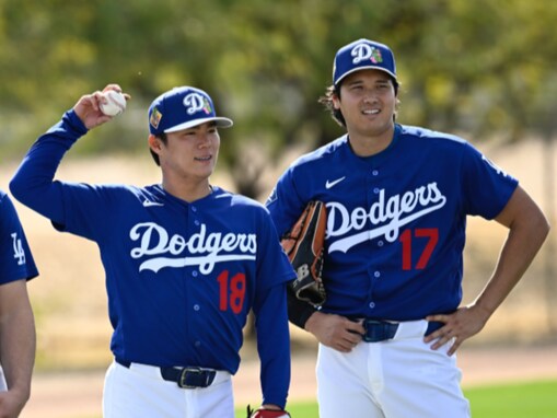 「胸がいっぱい」大谷翔平＆山本由伸の練習ショットに反響「仲良し兄弟」「二人の信頼と未来への希望」