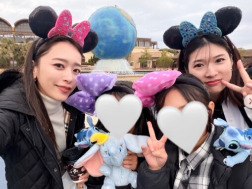 「最強にかわいいです」近藤千尋、長女たちとのディズニーショットに反響！ 「しっかり耳つけて」
