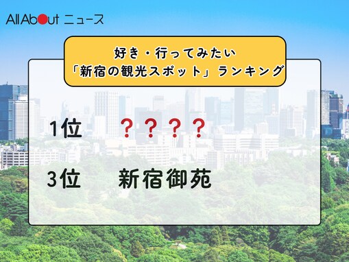 好き・行ってみたい「新宿の観光スポット」ランキング！ 3位「新宿御苑」を抑えた同率1位は？【2026年調査】