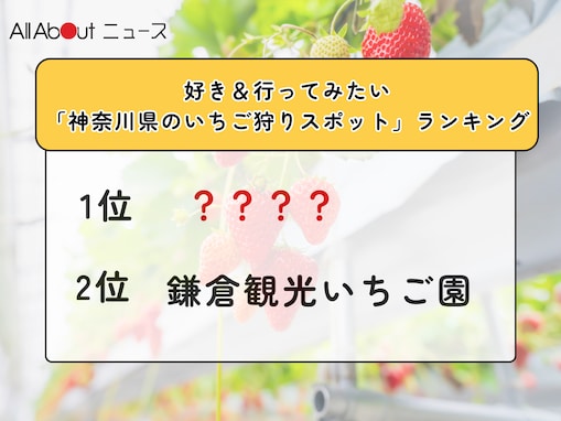 好き＆行ってみたい「神奈川県のいちご狩りスポット」ランキング！ 2位「鎌倉観光いちご園」を抑えた1位は？
