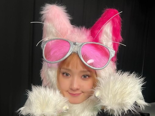 「そんなの反則だ！！」剛力彩芽、“ピンク色猫”姿を披露！ 「なんて可愛さよ」「可愛すぎてもう」の声