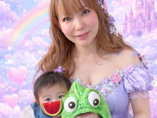 「しょこたんがプリンセス過ぎて」中川翔子、“リアルラプンツェル”親子ショット公開「うわぁ大きくなった」