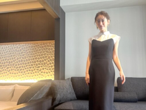 「横顔素敵」松本まりか、ボディライン際立つドレス姿を披露！ 「シンプルコーデ上品でとてもお綺麗」