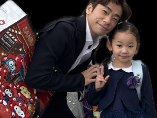 「パパ似ですね〜」織田信成、長女の入学式ショットを公開！「信成君がランドセル背負ってるかと」