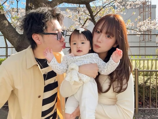 「家族写真尊い」人気女性YouTuber、イケメン夫＆娘との家族ショット公開！ 「だいぶ大きくなったね！」