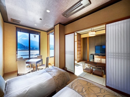 【楽天トラベルセール】山梨県「逆さ富士を望む湖畔の絶景宿 湖楽おんやど富士吟景」が今だけ特別価格に！ 富士山ビューで逆さ富士も望む絶景温泉宿【4月14日】