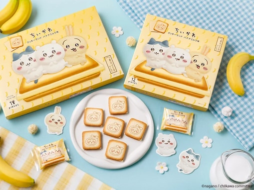 【ちいかわ】「東京ばな奈」とのコラボ第2弾！ “むちゃうま”なクッキーサンド＆トートバッグ登場