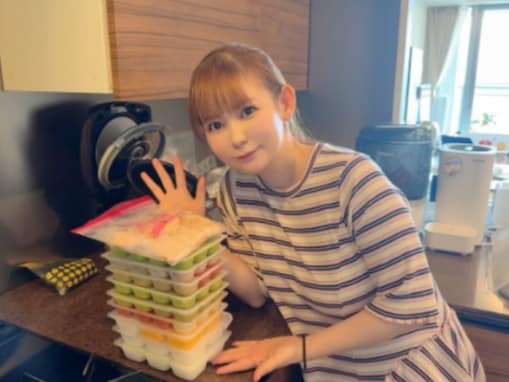 「マジ凄いよ」中川翔子、大量の離乳食ストック作る！ 「お兄ちゃんの泣き顔レア」「むちむち」の声も