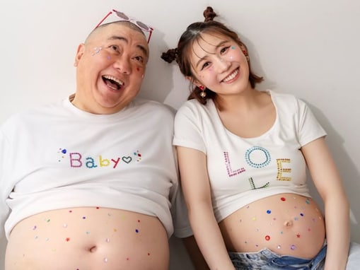 「どっちがマタニティー」西野未姫、ポップなマタニティ家族ショットを披露！ 「幸せいっぱいの世界」