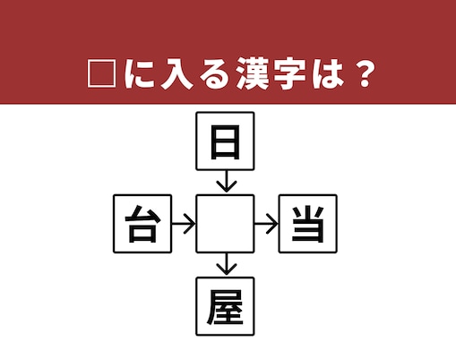 【漢字クロスワードパズル】解けるとすっきり！ □に入る漢字は？ なじみ深い存在がヒント