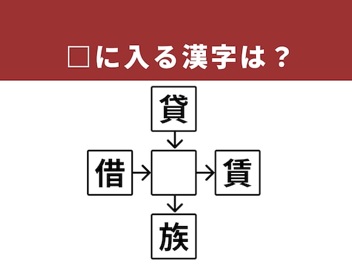 【漢字クロスワードパズル】1分間の脳トレに！ □に入る漢字は？ 住まいにまつわる言葉がヒント