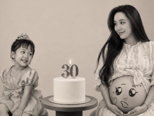 「良きお母さん」第3子妊娠中の元アイドル、30歳誕生日を迎える「娘っちにそっくり」「ますます綺麗に」
